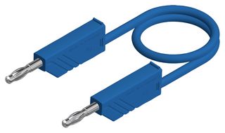 934507102 Test Lead, 4mm Banana Plug, Blue, 1.5m Hirschmann Test And Measurement