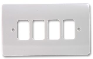 K3634WHI Grid Plus - 2 Gang / 4 Way Plate Honeywell