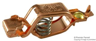 Bu-25C Auto Test Clip, Solid Copper, 75A/19mm Mueller Electric