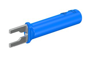 23.0480-23 Banana Plug, 4mm, 20A, Blue, Pk2 STAUBLI