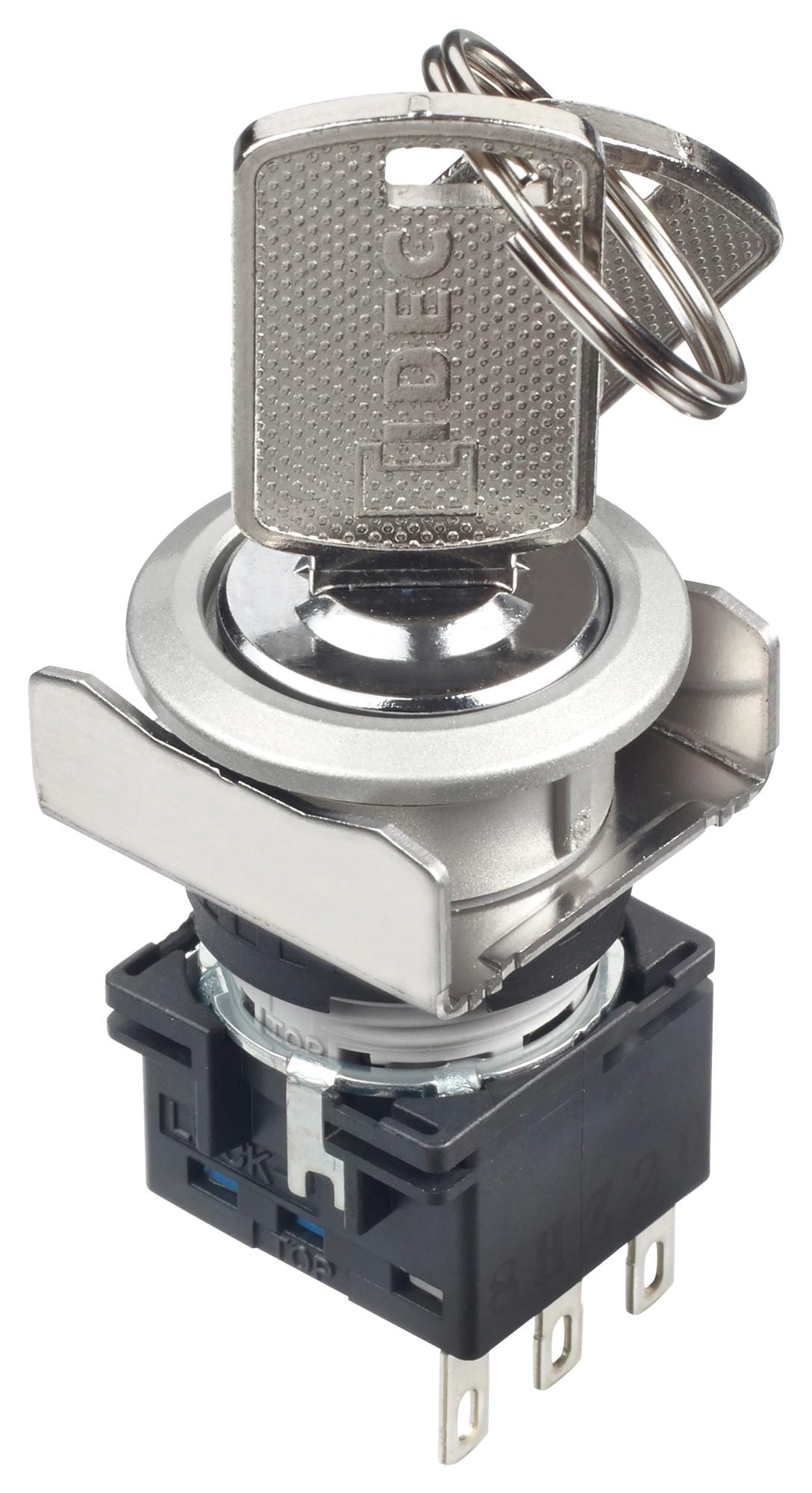 IDEC Key Operated LB6MK-2ST5A KEYLOCK SWITCH, DPDT, 2 POS, 5A, 250VAC IDEC 2833332 LB6MK-2ST5A