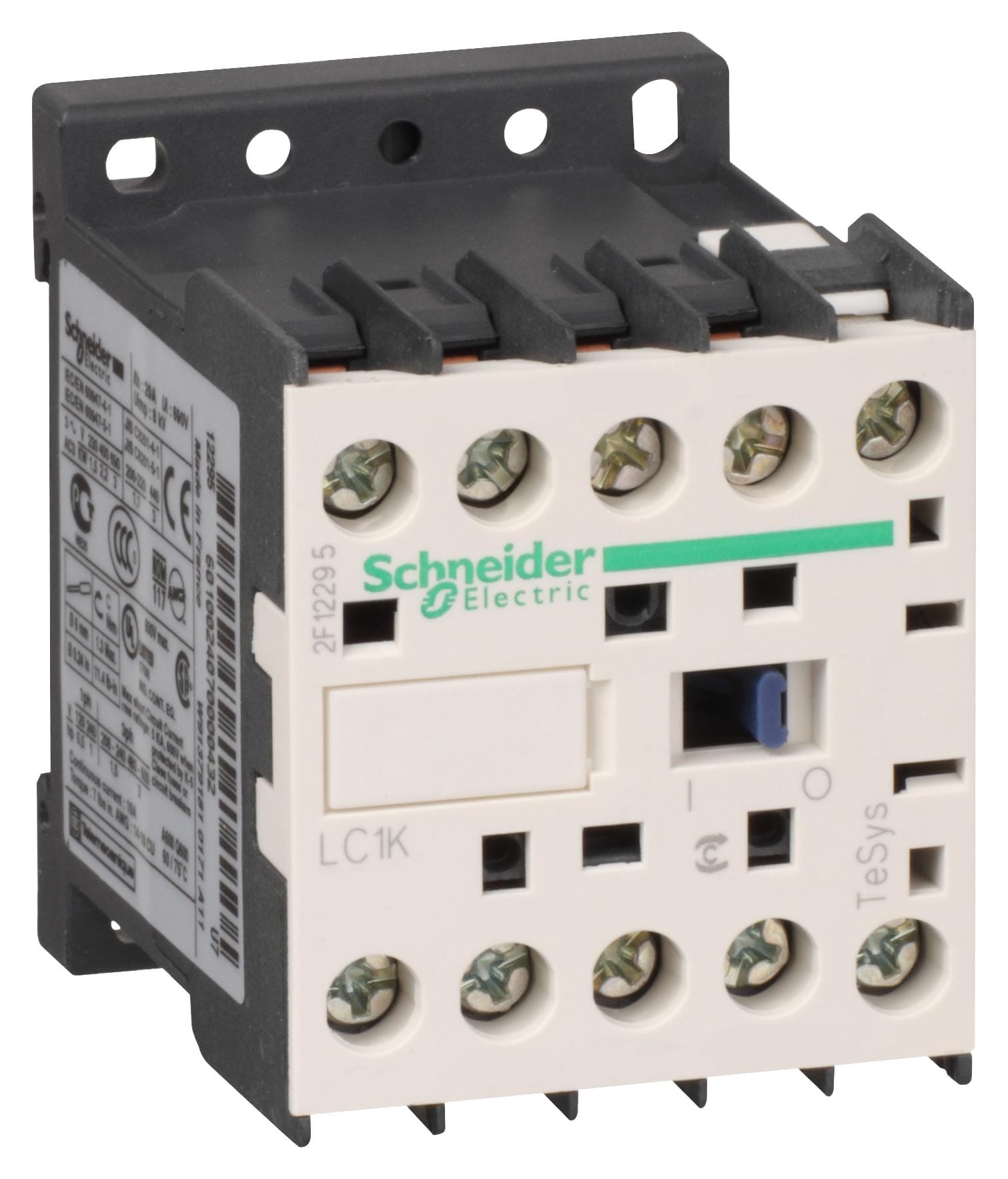 SCHNEIDER ELECTRIC Contactors LC1K1610U7 CONTACTOR, 3PST-NO, 240V, DINRAIL/PANEL SCHNEIDER ELECTRIC 2579198 LC1K1610U7