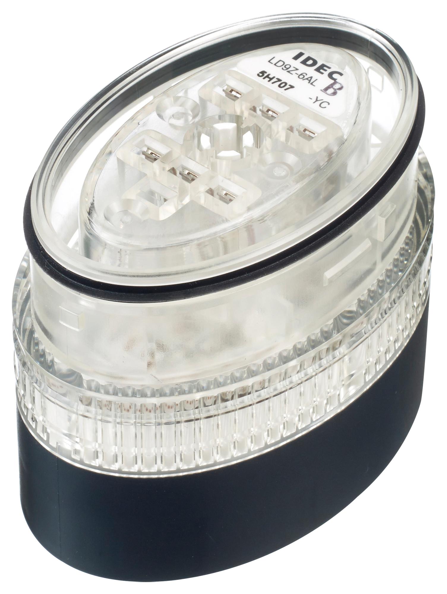 IDEC Visual Signal Indicator Units LD9Z-6ALB-YC LED INDICATOR, YELLOW, 24 VDC/VAC IDEC 2833000 LD9Z-6ALB-YC