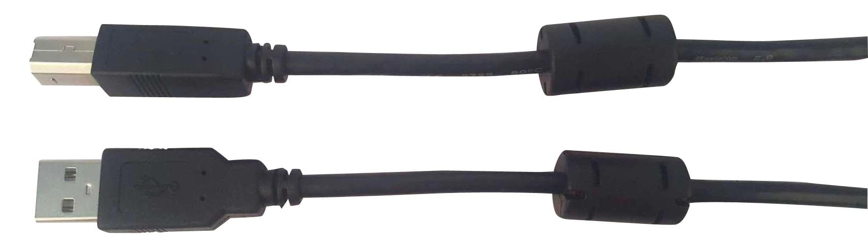 MULTICOMP USB Cables MC002465 USB CABLE, 2.0, A-B PLUG, 0.5M, BLK MULTICOMP 2907922 MC002465