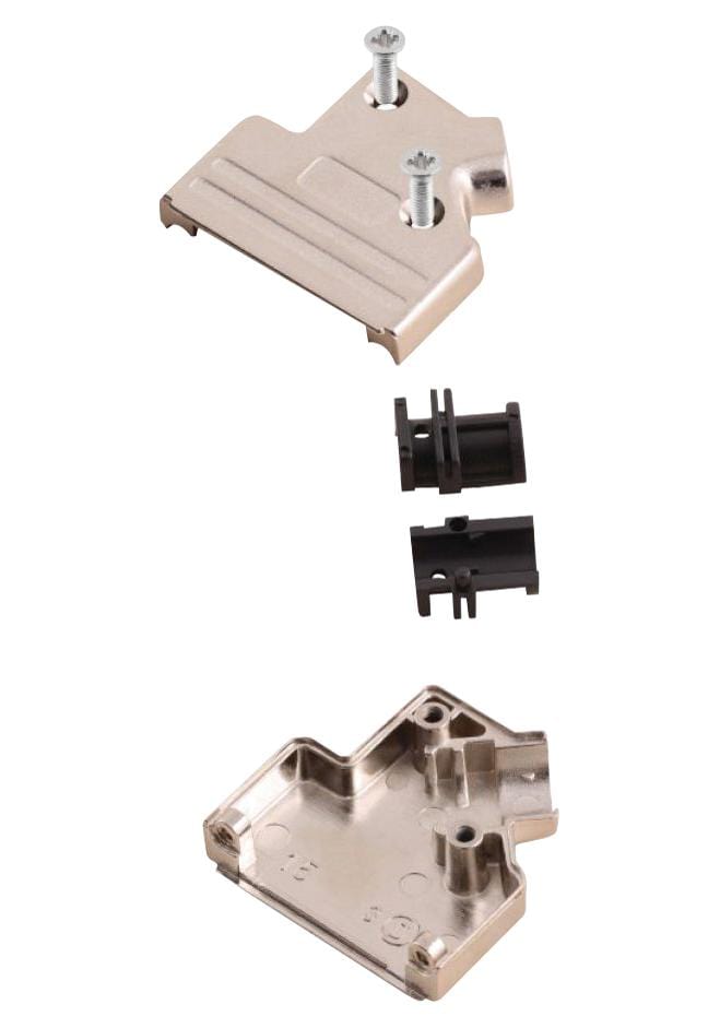 MH CONNECTORS D Sub Backshells MHDVSL15-K D-SUB HOOD, SIDE ENTRY, DA, ZINC ALLOY MH CONNECTORS 2532961 MHDVSL15-K