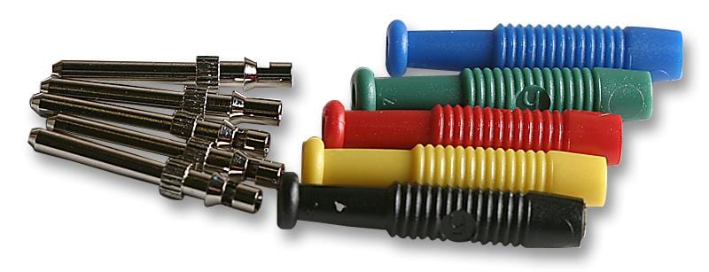 HIRSCHMANN TEST AND MEASUREMENT Banana MST 3 PLUG, 2MM, ASSORTED COLOURS , VQ, PK5 HIRSCHMANN TEST AND MEASUREMENT 497241 MST 3