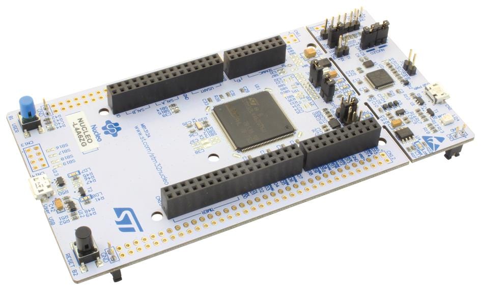 STMICROELECTRONICS MCU/MPU/DSC/DSP/FPGA Development Kits - Prima NUCLEO-L4A6ZG DEV BOARD, 32BIT ARM CORTEX-M4 MCU STMICROELECTRONICS 2845535 NUCLEO-L4A6ZG