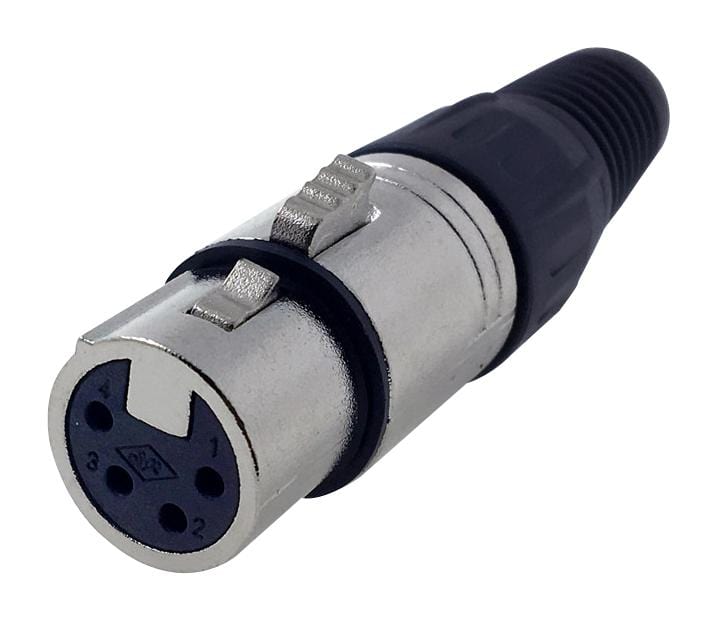 MULTICOMP PRO XLR Audio PS000019 CONNECTOR, XLR MIC, RCPT, 4POS, CABLE MULTICOMP PRO 2759025 PS000019