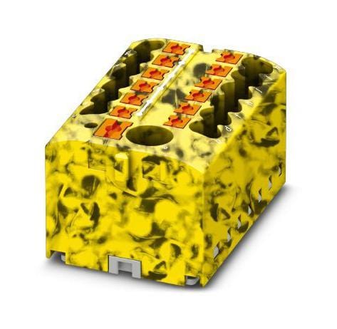 PHOENIX CONTACT Power Distribution Blocks PTFIX 6/12X2,5-FE TB, POWER DISTRIBUTION, 13P, 12AWG, B/Y PHOENIX CONTACT 3242461 PTFIX 6/12X2,5-FE