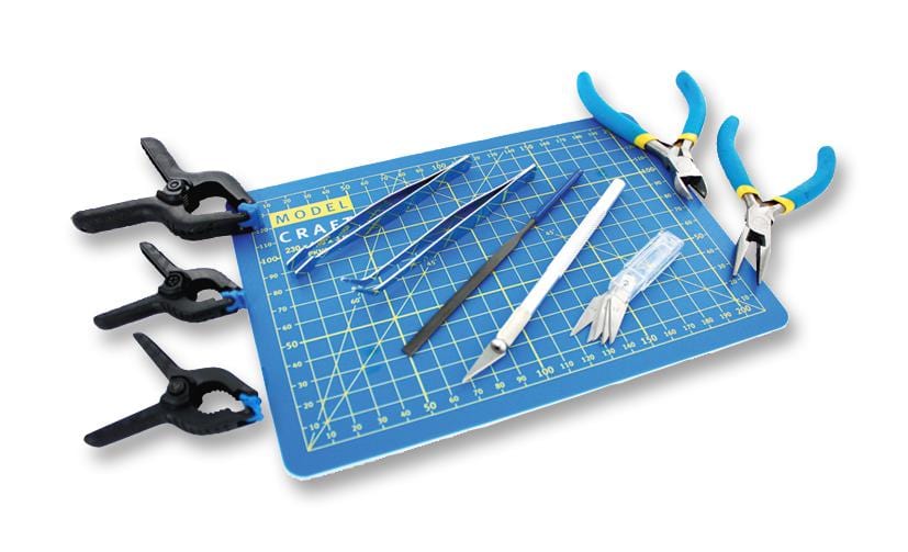 MODELCRAFT Basic PTK1015 HOBBY & CUTTING MAT TOOL SET MODELCRAFT 2452764 PTK1015