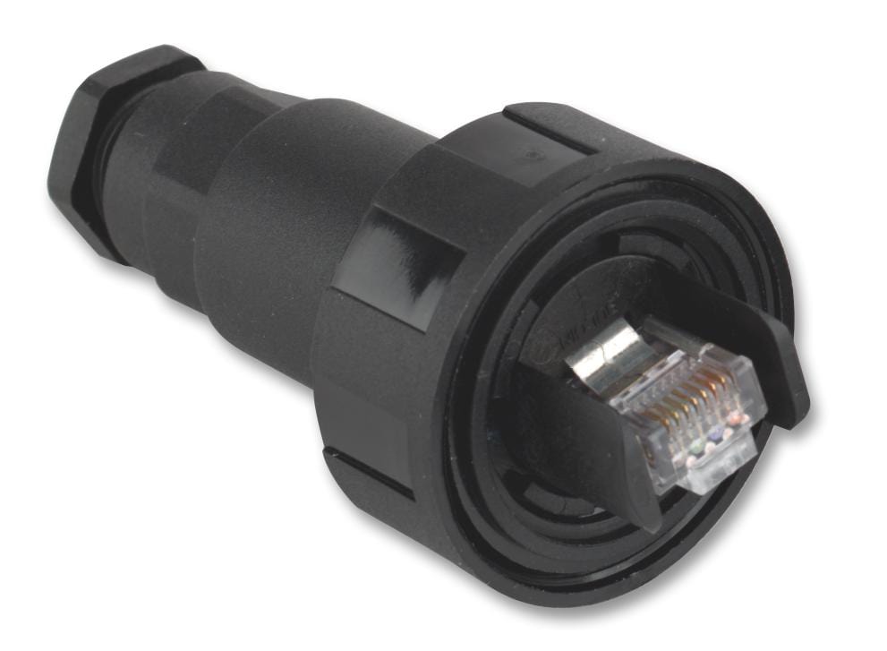 BULGIN LIMITED Plugs & Jacks PX0834/B SEALED ETHERNET, PLUG, RJ45, 8WAY, CABLE BULGIN LIMITED 9667733 PX0834/B