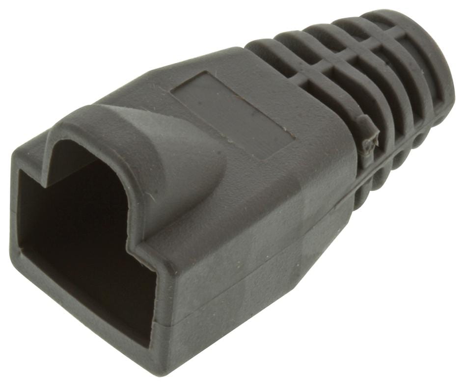 MH CONNECTORS Strain Reliefs RJ45SRB-DGREY BOOT, RJ45, D, GREY, PK8 MH CONNECTORS 728640 RJ45SRB-DGREY