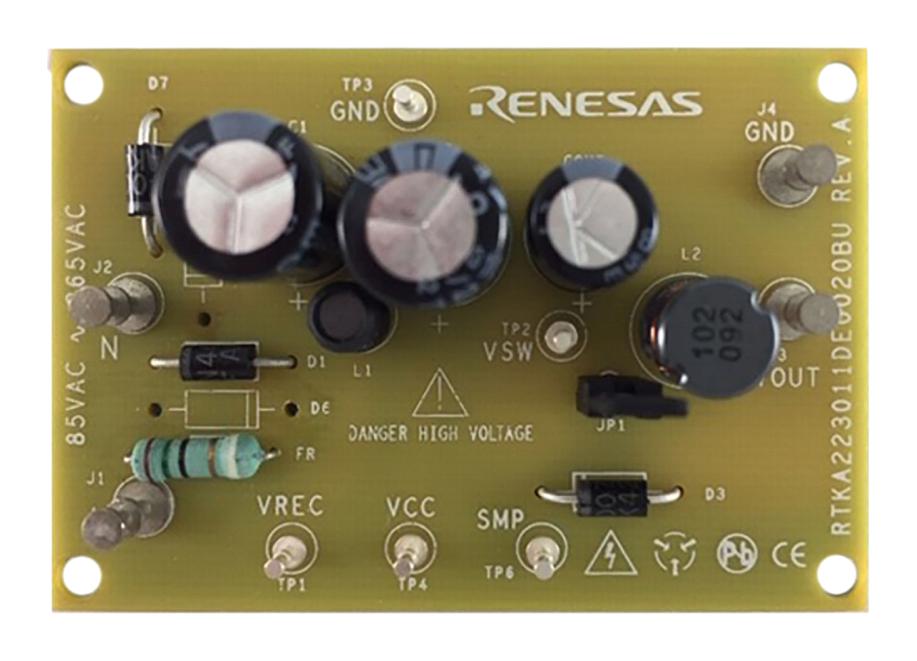RENESAS Power Management - AC / DC RTKA223011DE0020BU EVALUATION BOARD, BUCK REGULATOR RENESAS 3773117 RTKA223011DE0020BU