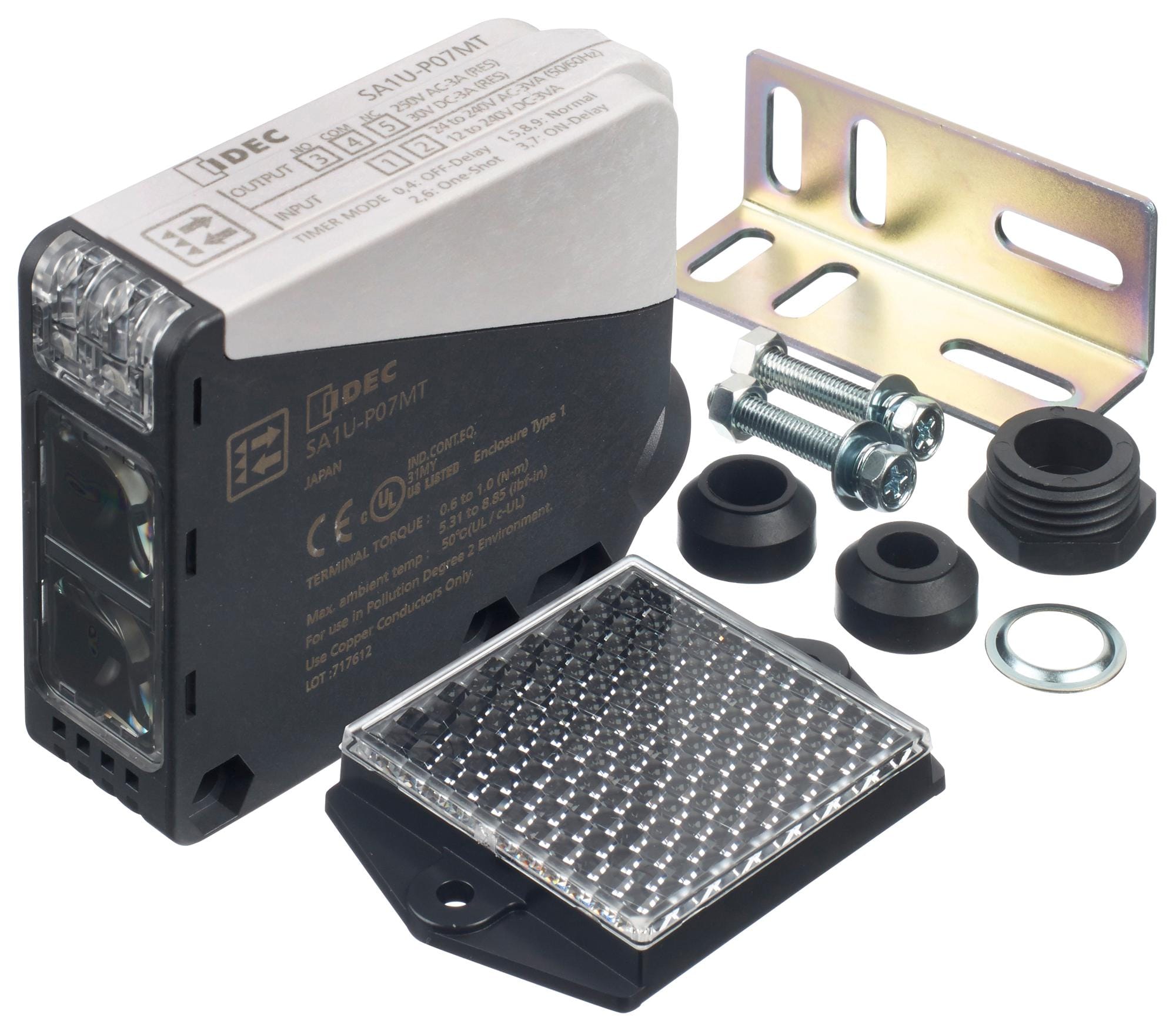 IDEC Distance SA1U-P07MT PHOTOELECTRIC SENSOR, 7M, RELAY, SCREW IDEC 2833047 SA1U-P07MT