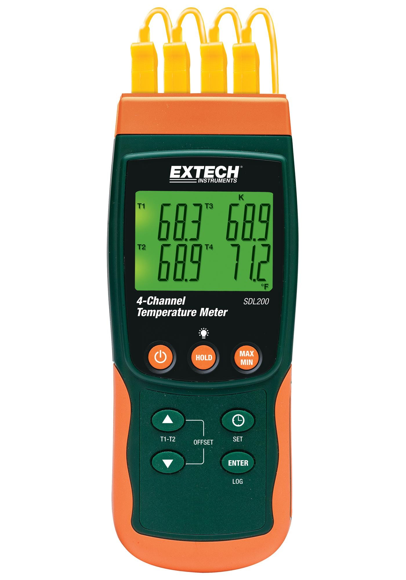 EXTECH INSTRUMENTS Data Logging SDL200 DATALOGGING THERMOMETER, 4CH, 20MILLION EXTECH INSTRUMENTS 2688659 SDL200