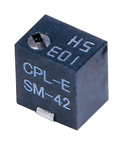 NIDEC COPAL ELECTRONICS Potentiometers / Trimming SM-42TW503 TRIMMER POT, CERMET, 50K, 11TURN, SMD NIDEC COPAL ELECTRONICS 2857031 SM-42TW503