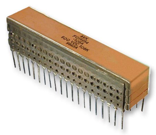 KYOCERA AVX Ceramic Multilayer MLCC Capacitors- Leaded SMX45C335KAN240 CAP, 3.3µF, 50V, 10%, X7R KYOCERA AVX 2343178 SMX45C335KAN240