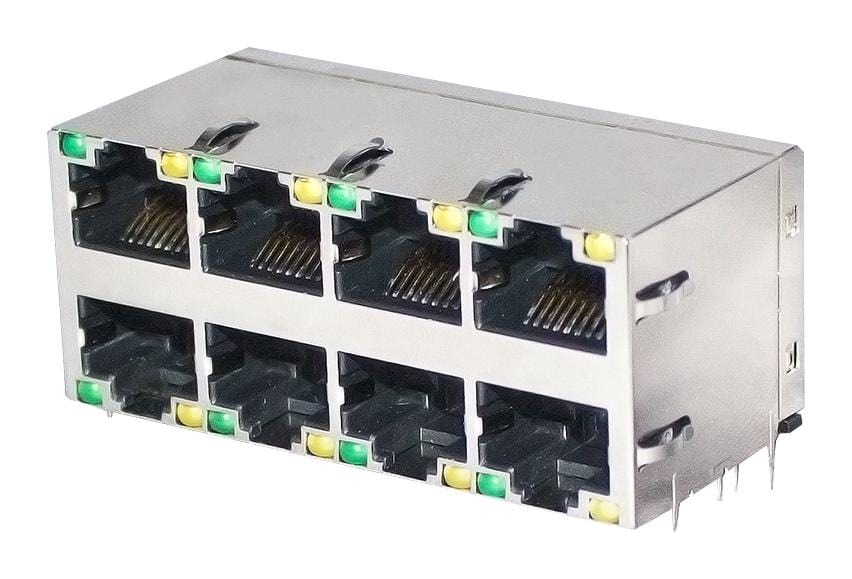 STEWART CONNECTOR Plugs & Jacks SS-74500-024 CONNECTOR, RJ45, JACK, 8P8C, TH STEWART CONNECTOR 2891068 SS-74500-024