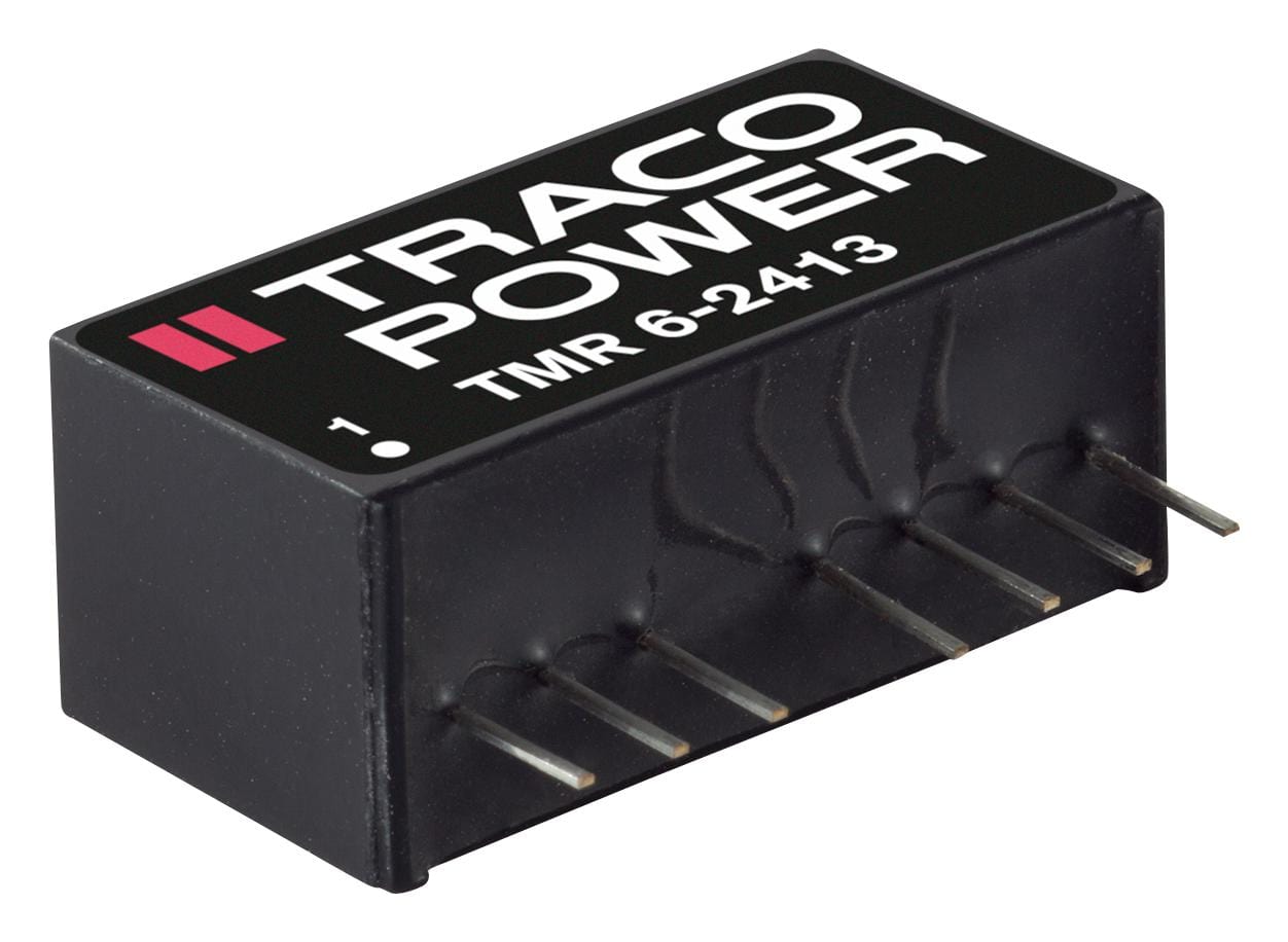 TRACO POWER Isolated Board Mount TMR 6-0521 DC/DC CONVERTER, 2 O/P, 0.6A, 5V TRACO POWER 2280184 TMR 6-0521