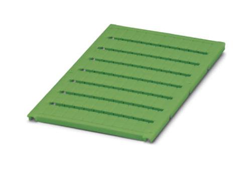 PHOENIX CONTACT Terminal Block Markers UC-TM  6 GN MARKER SHEET, BLANK, 6.2MM, GREEN, TB PHOENIX CONTACT 3242814 UC-TM  6 GN
