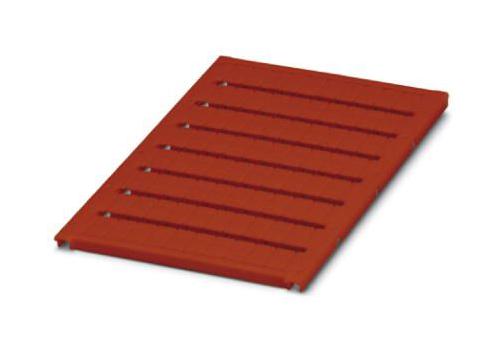 PHOENIX CONTACT Terminal Block Markers UC-TM  6 RD MARKER SHEET, BLANK, 6.2MM, RED, TB PHOENIX CONTACT 3242815 UC-TM  6 RD