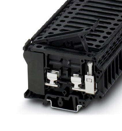 PHOENIX CONTACT Fused UK  6,3-HESI FUSE MODULAR TB, 2WAY, 6AWG, BLACK PHOENIX CONTACT 3259476 UK  6,3-HESI