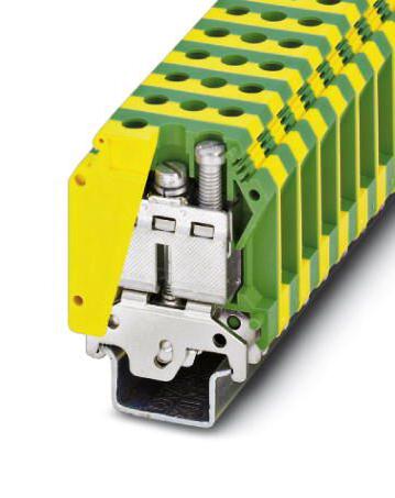 PHOENIX CONTACT DIN Rail Mount USLKG 35-1 DIN RAIL RB, GROUND, 2WAY, 1/0AWG PHOENIX CONTACT 3241216 USLKG 35-1