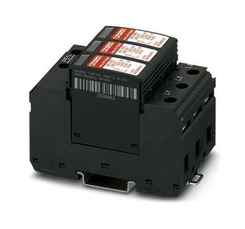 PHOENIX CONTACT Data Line / Mains Surge Protectors VAL-MS 320/3+0 SURGE PROTECTOR, 40KA, 320V PHOENIX CONTACT 3252740 VAL-MS 320/3+0
