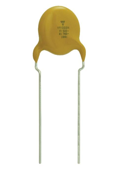 VISHAY Ceramic Suppression Capacitors VY2221K29Y5SS6TV7 SUPPRESSION CAP, 220PF, CLASS X1/Y2 VISHAY 3289445 VY2221K29Y5SS6TV7