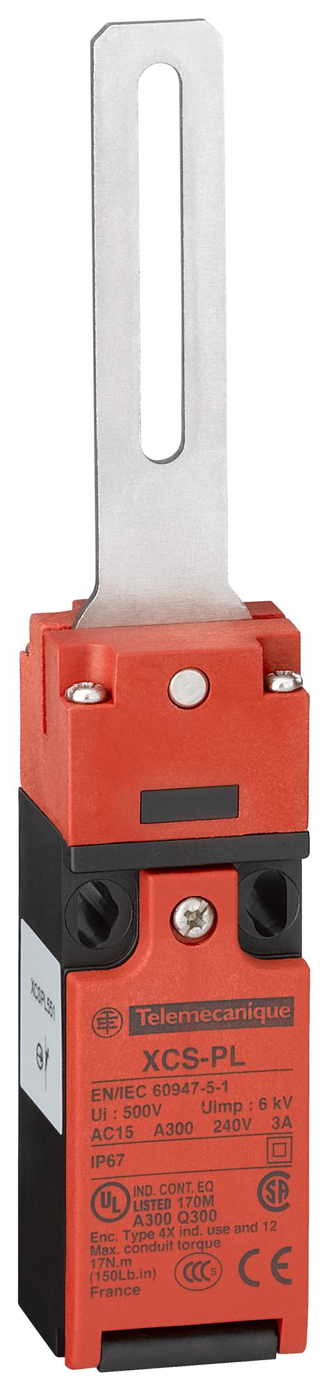 SCHNEIDER ELECTRIC Safety interlock XCSPL752 SAFETY SWITCH, DPST-NC, 6A, 120V SCHNEIDER ELECTRIC 3108643 XCSPL752