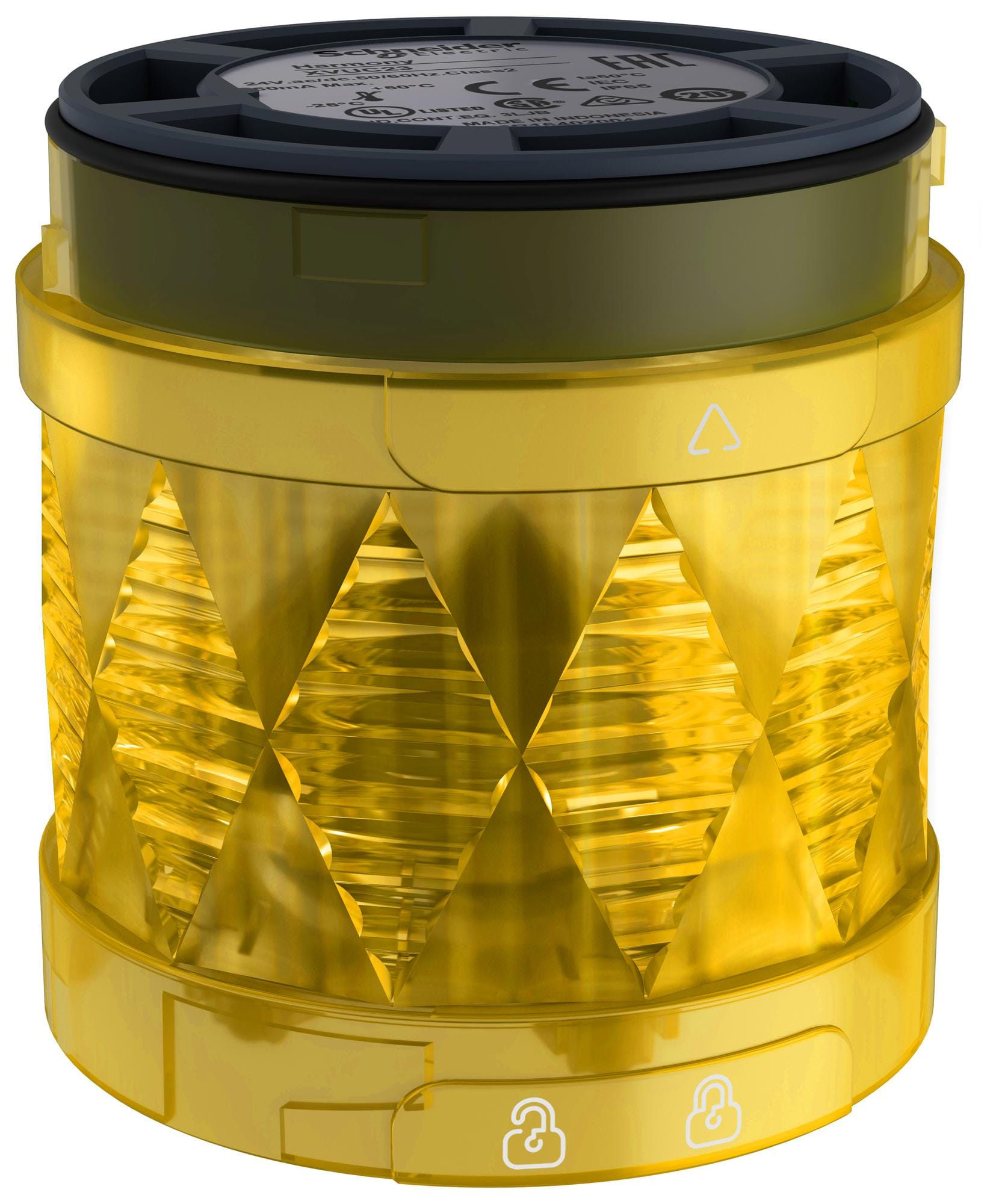 SCHNEIDER ELECTRIC Visual Signal Indicator Units XVUC28 VISUAL INDICATOR UNIT, STEADY, YELLOW SCHNEIDER ELECTRIC 3116136 XVUC28