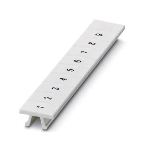 PHOENIX CONTACT Terminal Block Markers ZB 6,LGS:1-9 MARKER STRIP, 1 TO 9, 6.2MM, WHITE, TB PHOENIX CONTACT 3242958 ZB 6,LGS:1-9