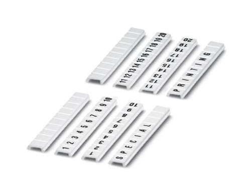 PHOENIX CONTACT Terminal Block Markers ZBF 4/WH-100:UNBEDRUCKT MARKER STRIP, BLANK, 4MM, WHITE, TB PHOENIX CONTACT 3242986 ZBF 4/WH-100:UNBEDRUCKT