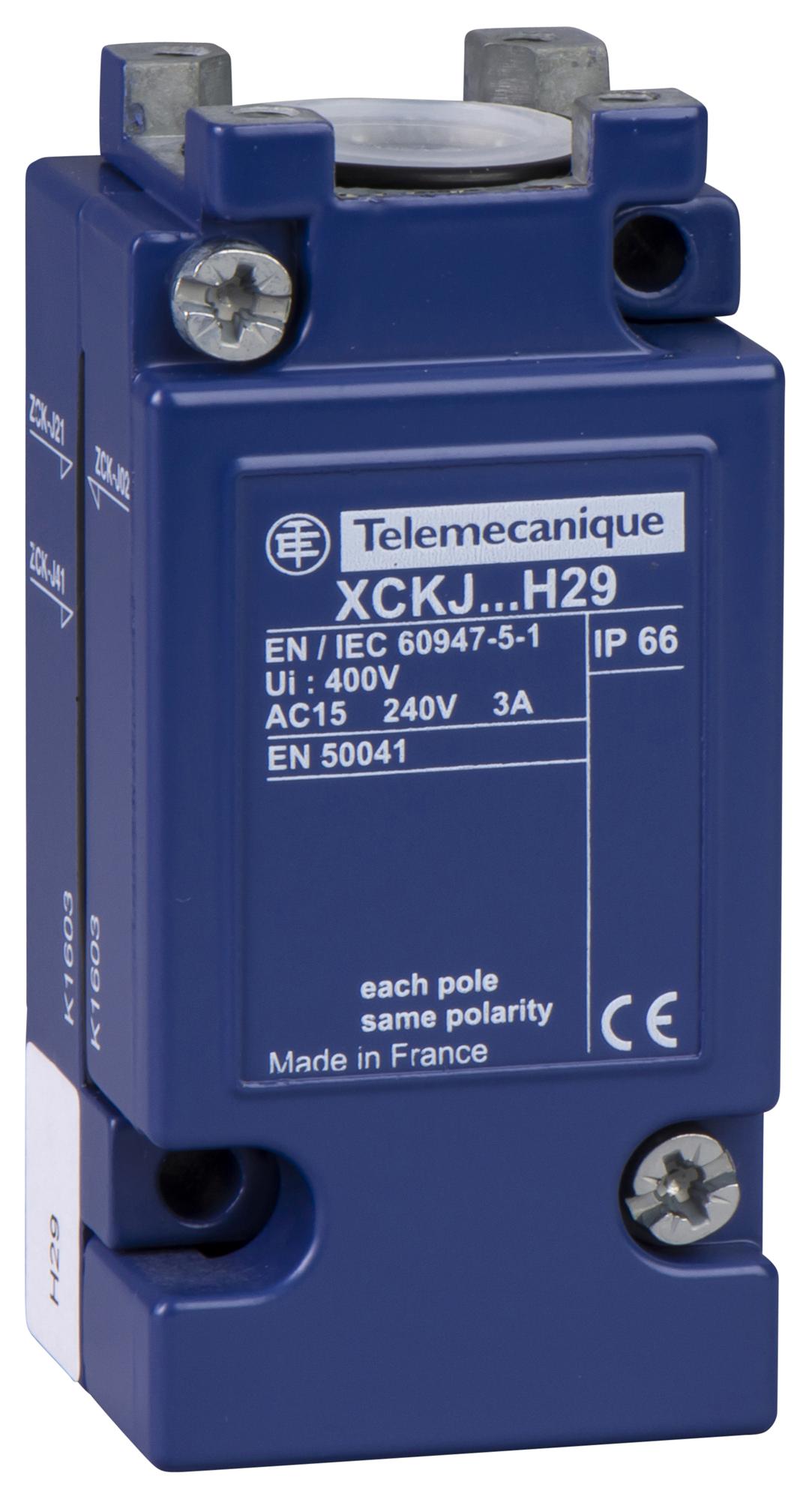 SCHNEIDER ELECTRIC Bodies ZCKJ21H29 LIMIT SWITCH BODY, DPDT, SCREW CLAMP SCHNEIDER ELECTRIC 3114641 ZCKJ21H29